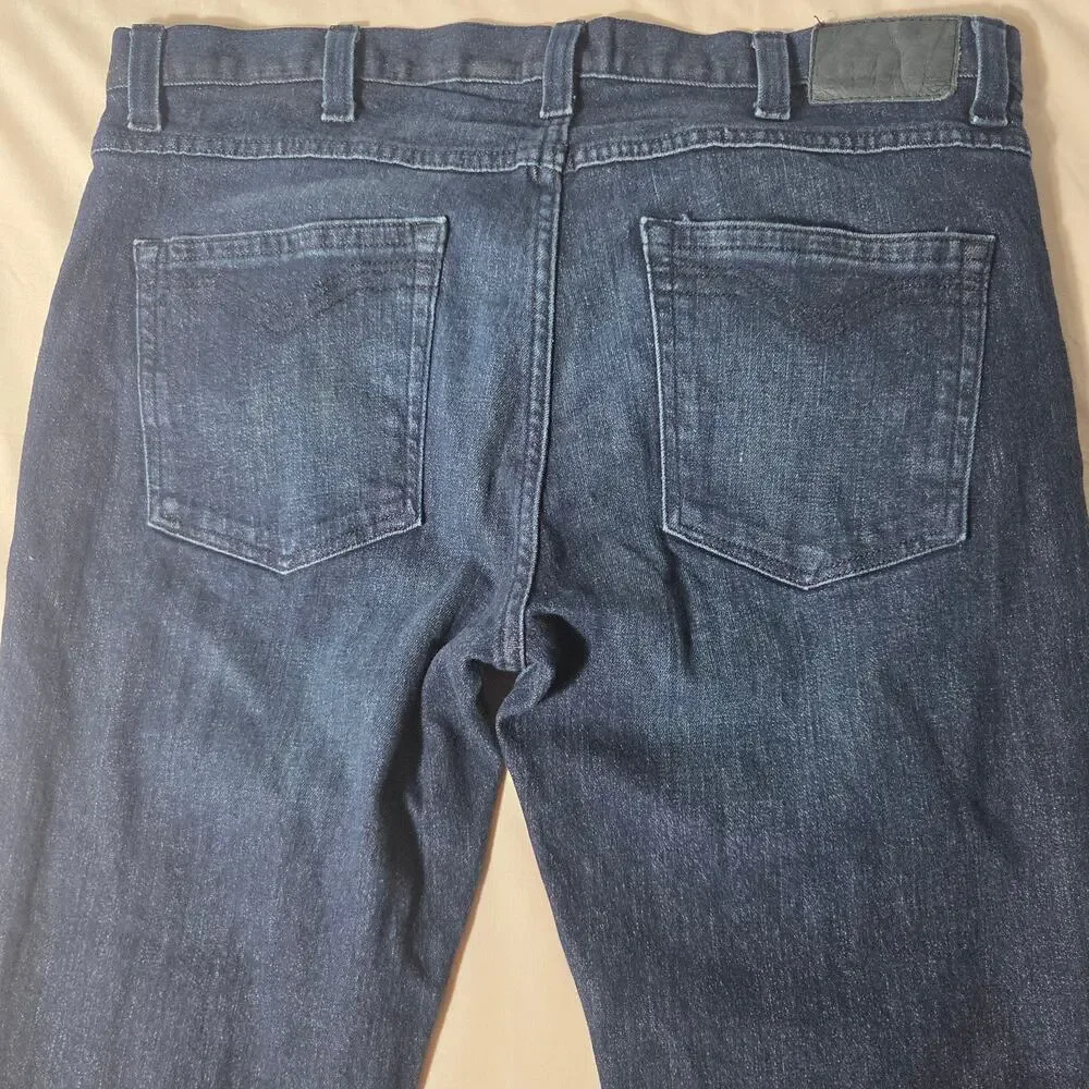 Harley-Davidson Performance Stretch Jeans Mens 36x34 Dark Wash Indigo Biker